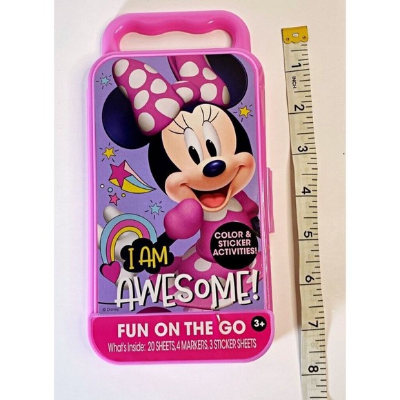 Minnie Mouse | Fun On The Go Color & Sticker Activities Set- NEW! | Ages 3+ - Picture 3 of 4